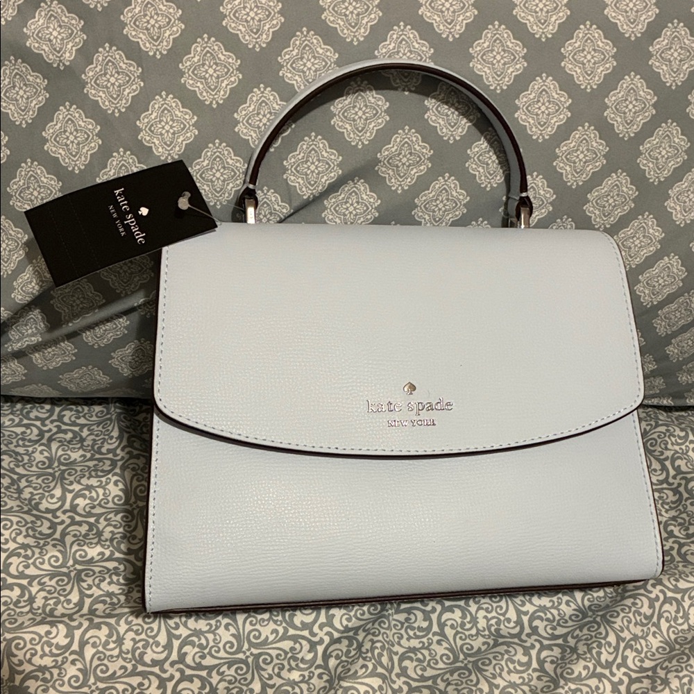 Kate Spade Sky Blue Top Handle Satchel Darcey - Picture 7 of 7